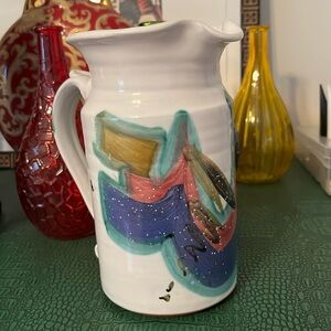Mangum Pottery Wheel Thrown Pitcher 1995